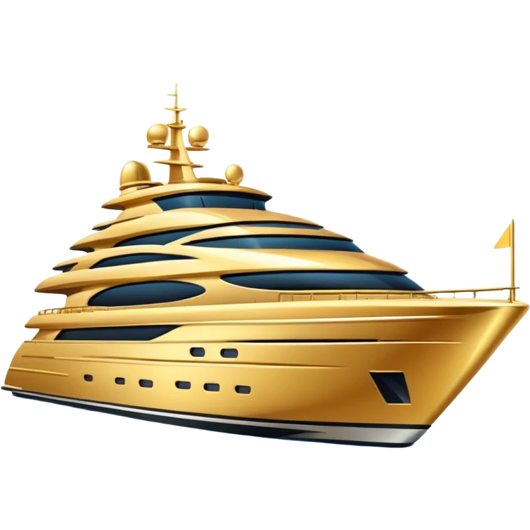 golden yacht emoji