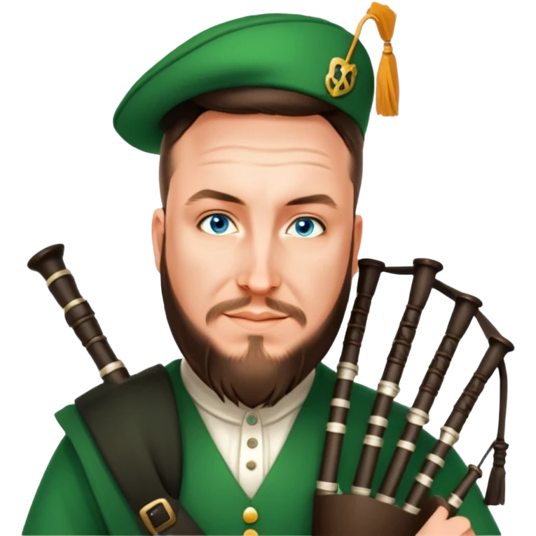 Green Bagpiper emoji