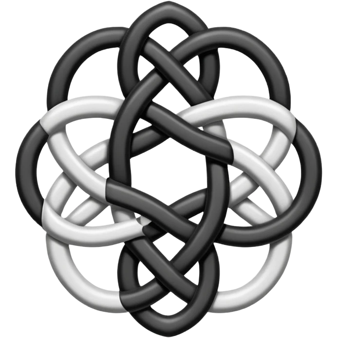 Celtic knot white emoji