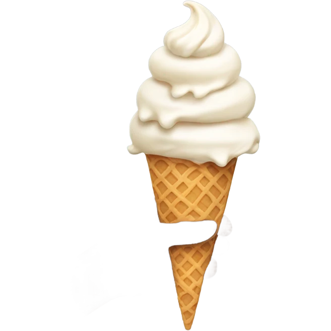hands with ice cream for fingers emoji