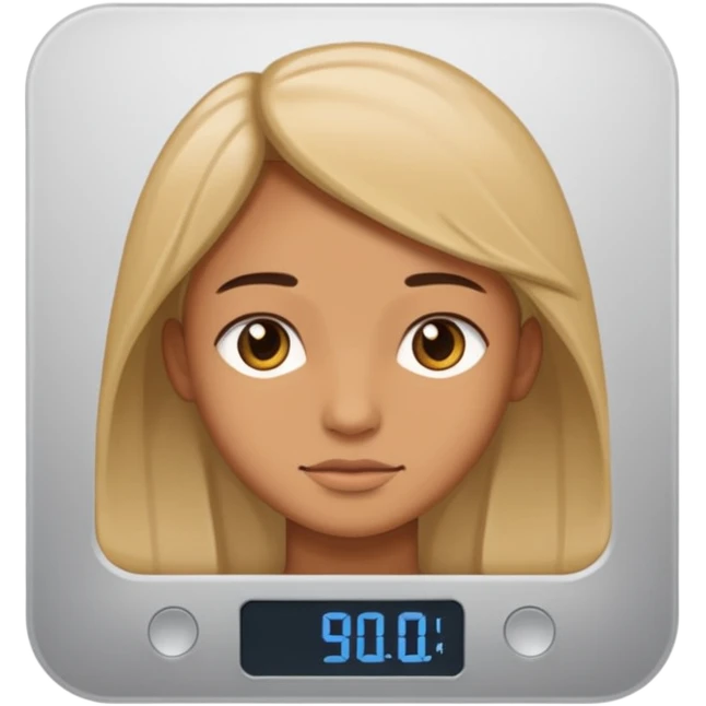 person on scale emoji