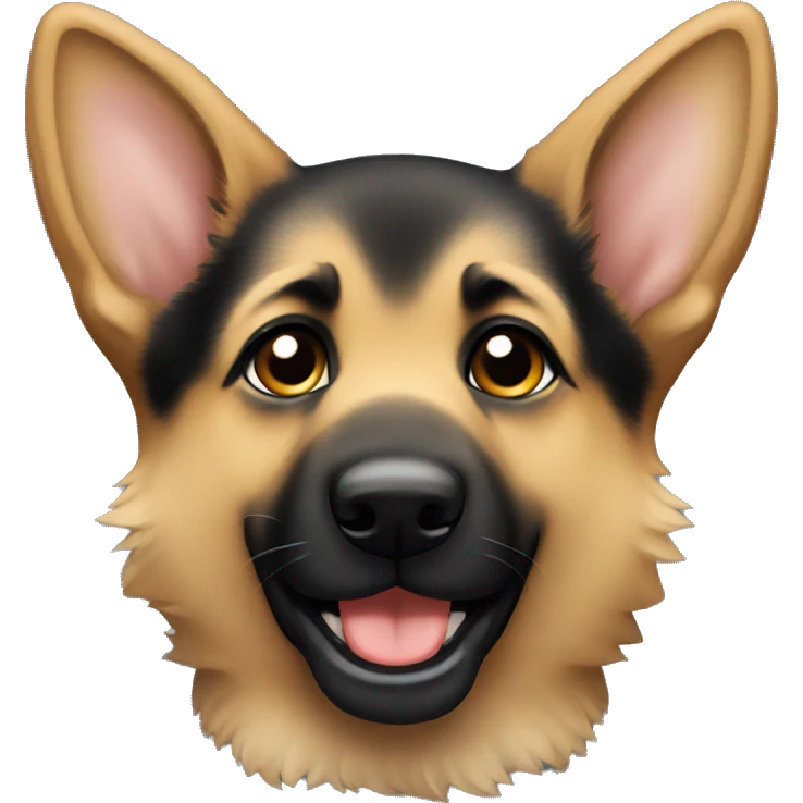 German shepherd puppy emoji