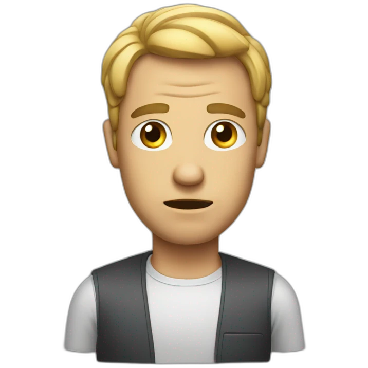 man that hates AI emoji