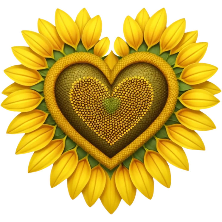 Sun flower heart emoji