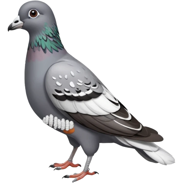 Pigeon + crumb trail, Street Wildlife. emoji