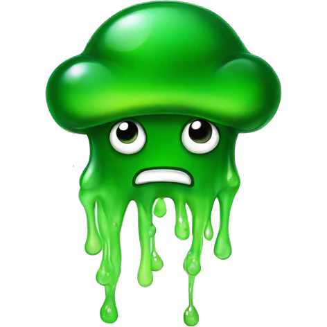 Green jelly  emoji