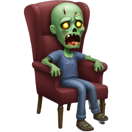 zombie in armchair emoji