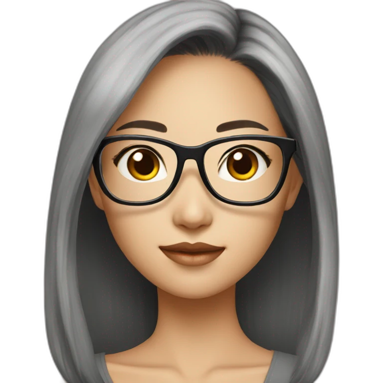 hot-asian-girl-with-glasses emoji