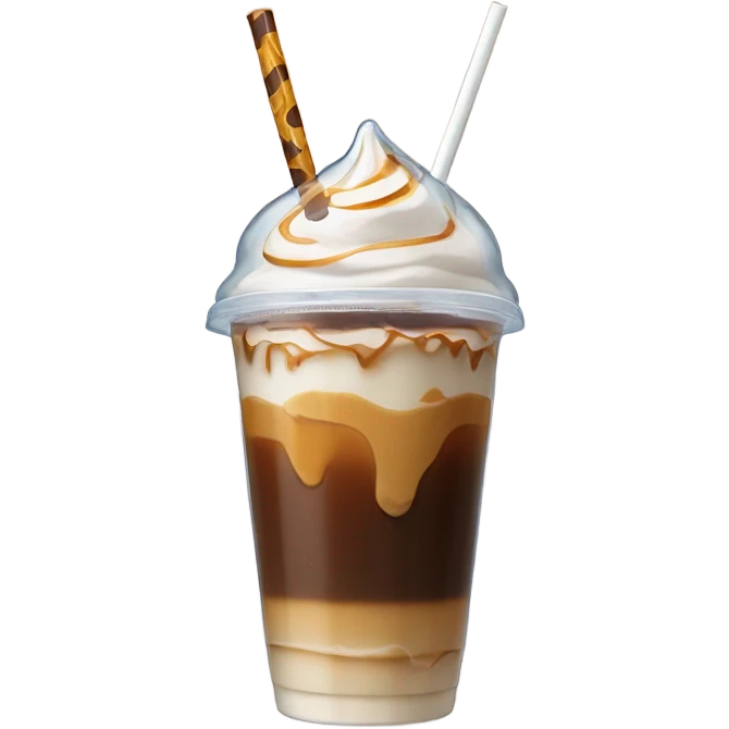 Coffee ice latte to go emoji