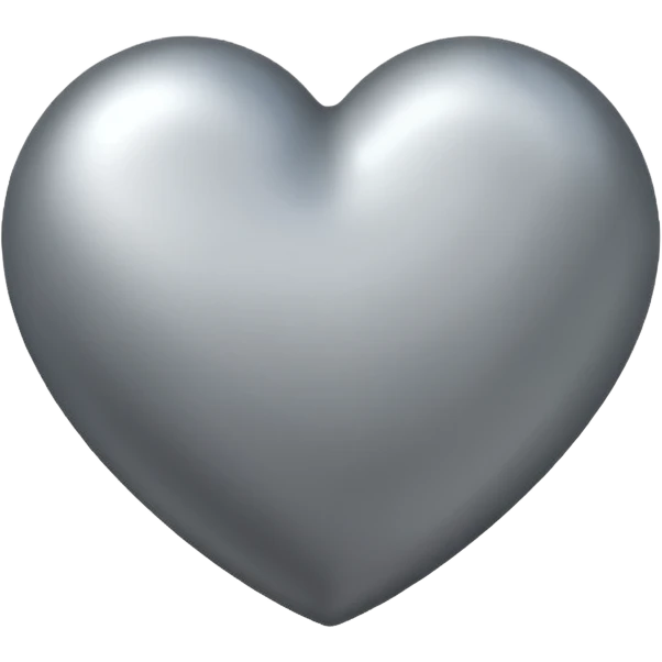 Corazon gris emoji