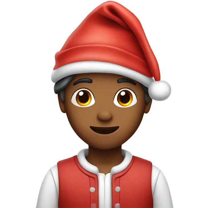 boy in santa hat  emoji