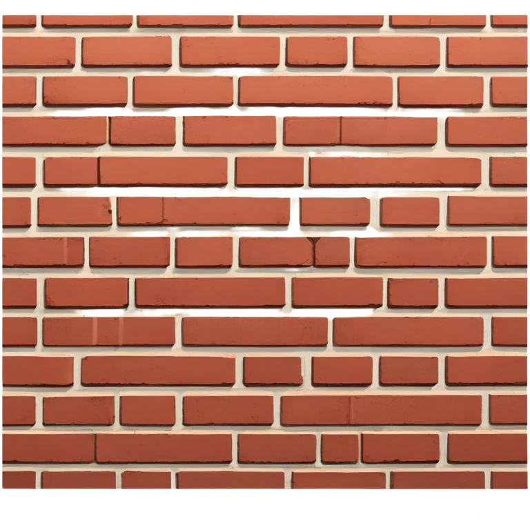 brick wall viewed from the side, perspective view emoji