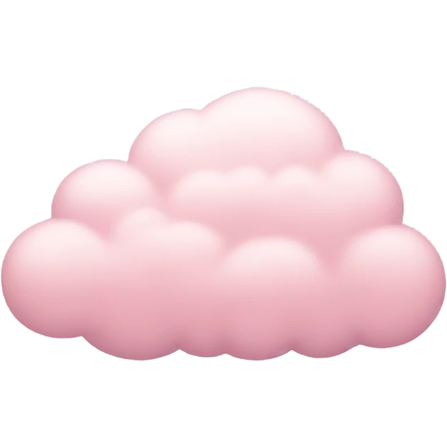 pastel pink cloud emoji