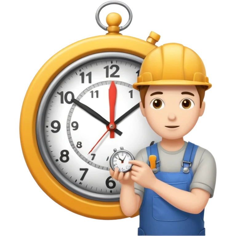 Person doing clock it emoji