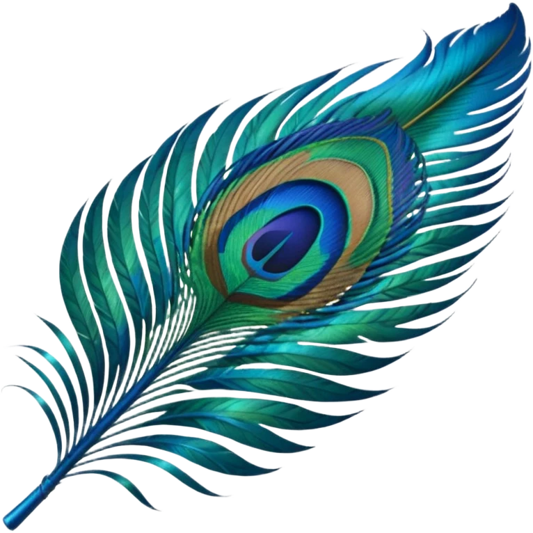 Peacock feather emoji emoji