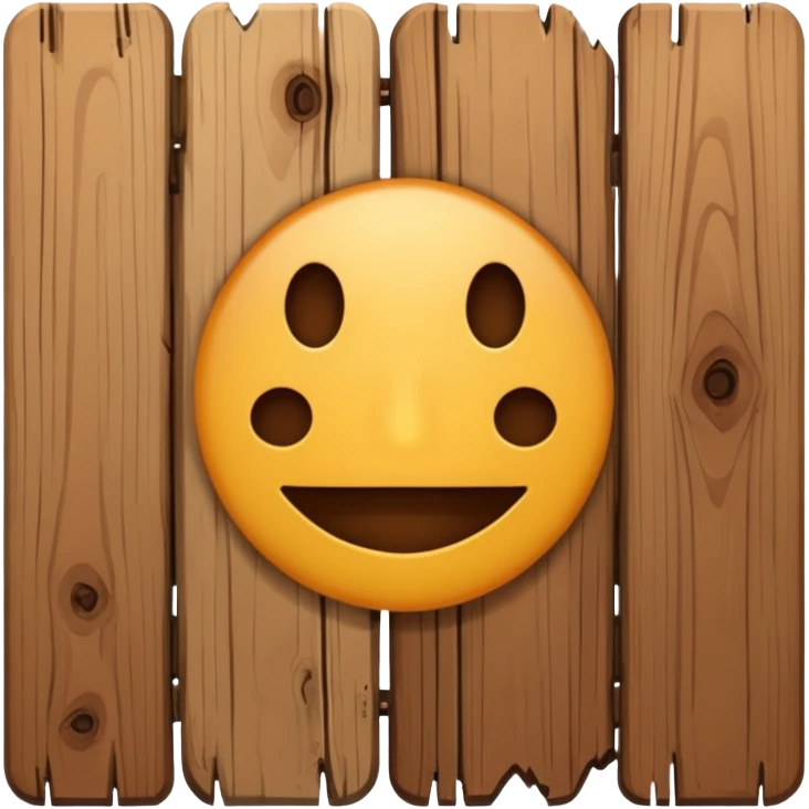 1 wooden plank emoji