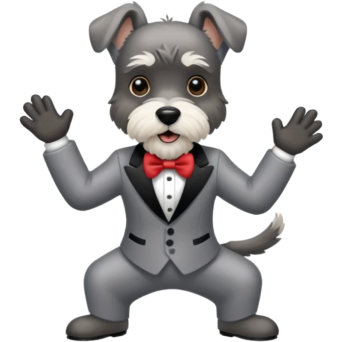 Tap dancing Schnauzer  emoji