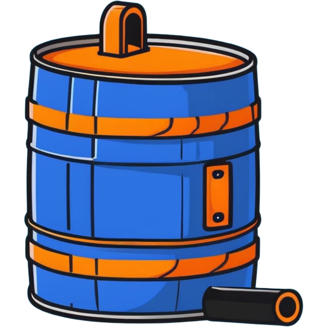 orange road construction barrel emoji