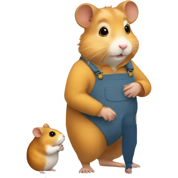 hamster and human emoji