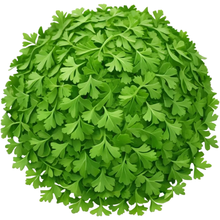 loose scatter of finely chopped dried parsley leaves with flat jagged shapes and soft matte texture, color ranges from bright to muted green, slight curl and crispness suggesting freshness preserved, no jar spoon or extras, just the herb, soft lighting, subtle shadows, emoji scale emoji