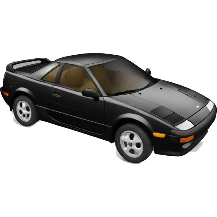 Black Toyota mr2 emoji