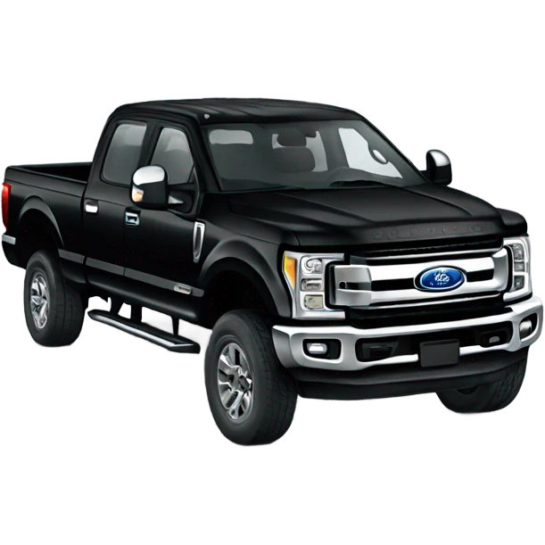 Black Ford F250  emoji