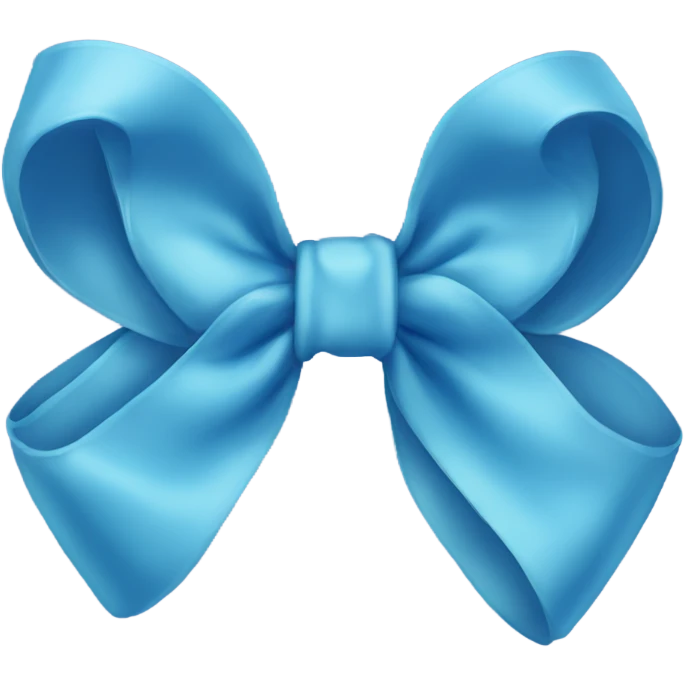 blue bow emoji