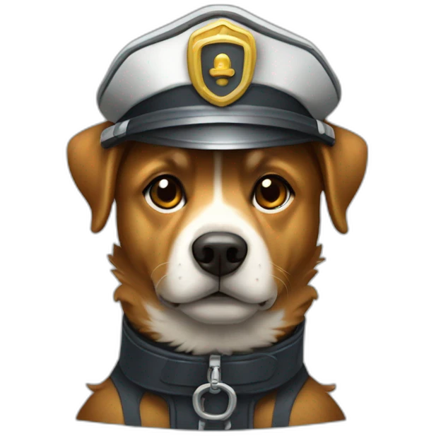 Chien pompier emoji