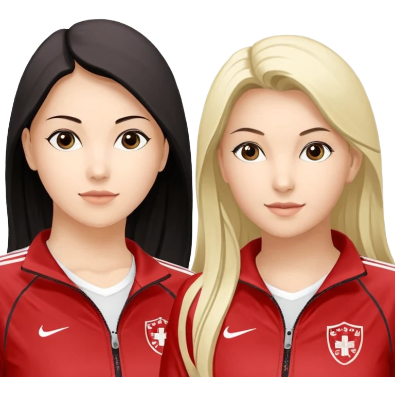 нарисуй девушку в бежевом костюме, которая занимается спортом emoji