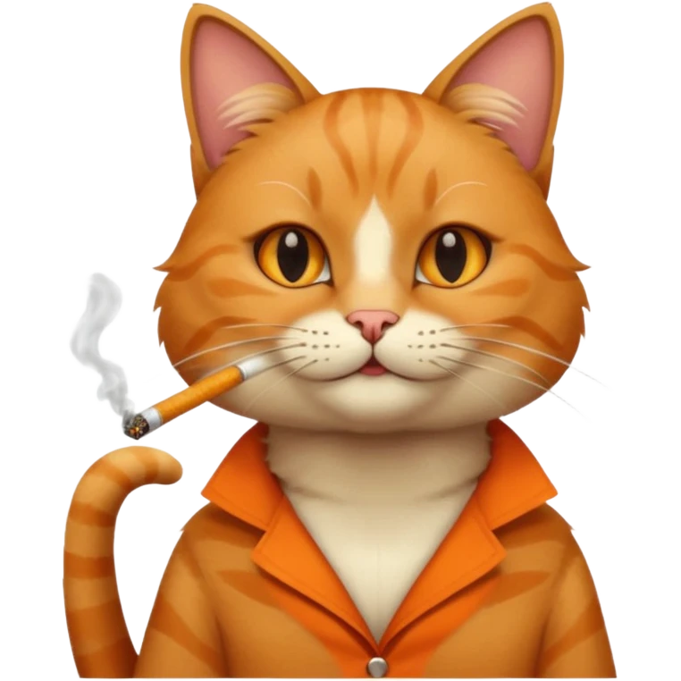 cat smoking emoji
