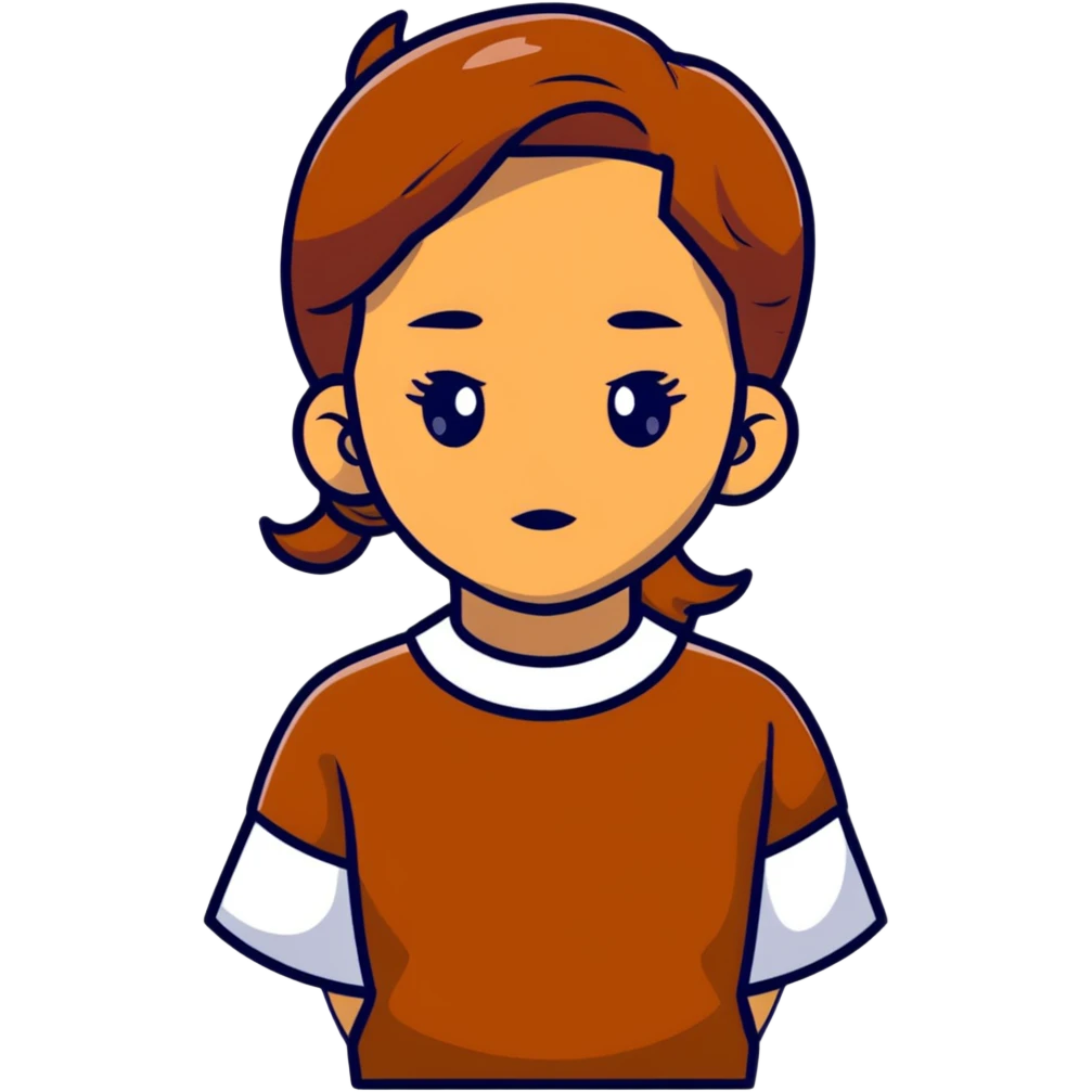 Carmel skin girl side eyeing  emoji