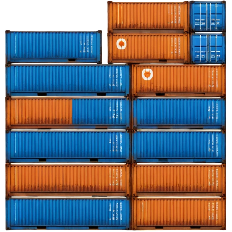 Sea Port area, containers emoji