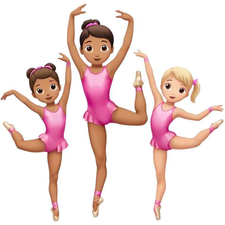 Dance gymnastics kids pink emoji