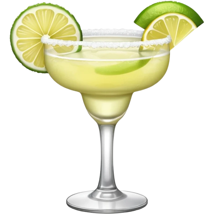 a classic margarita cocktail only one lemon  emoji