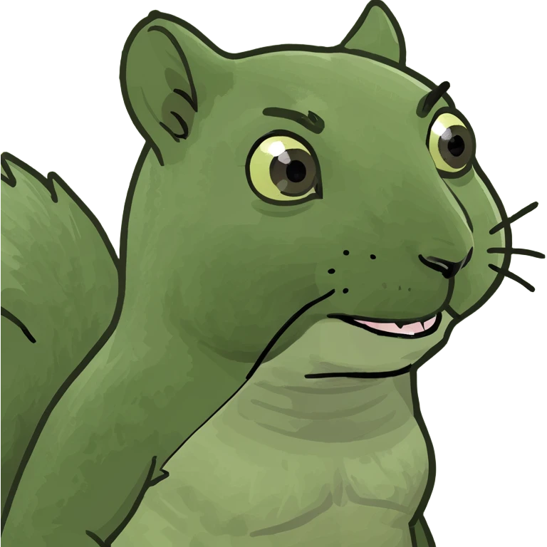 Gay buff squirrel  emoji