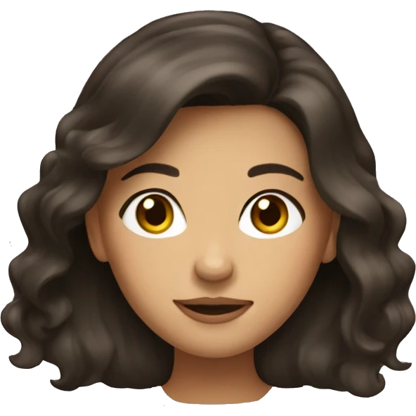 brunette girl emoji