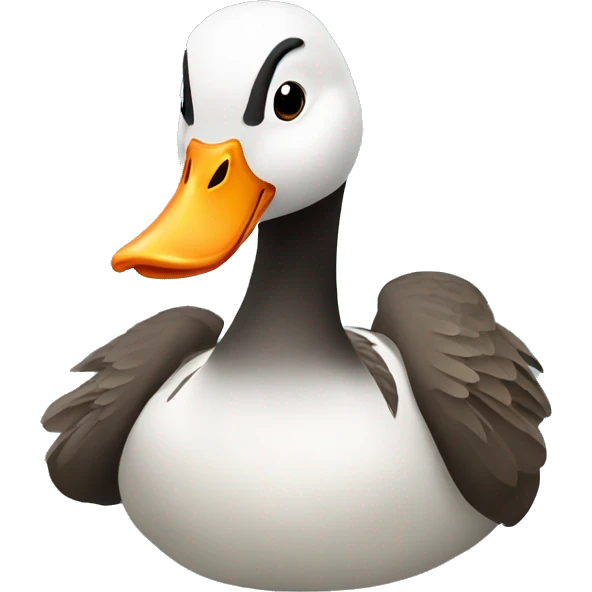 Goose goose duck with pistol emoji