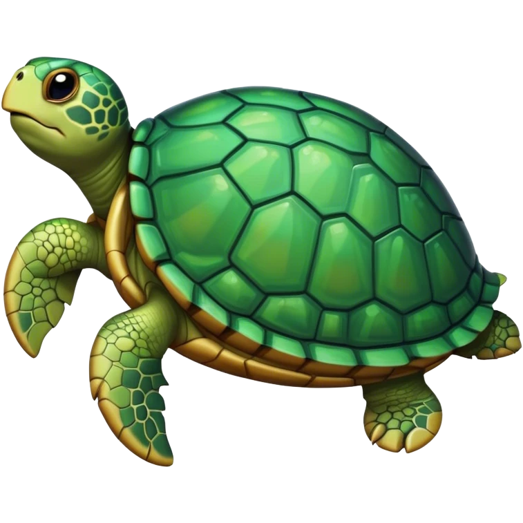 Turtle sweating emoji