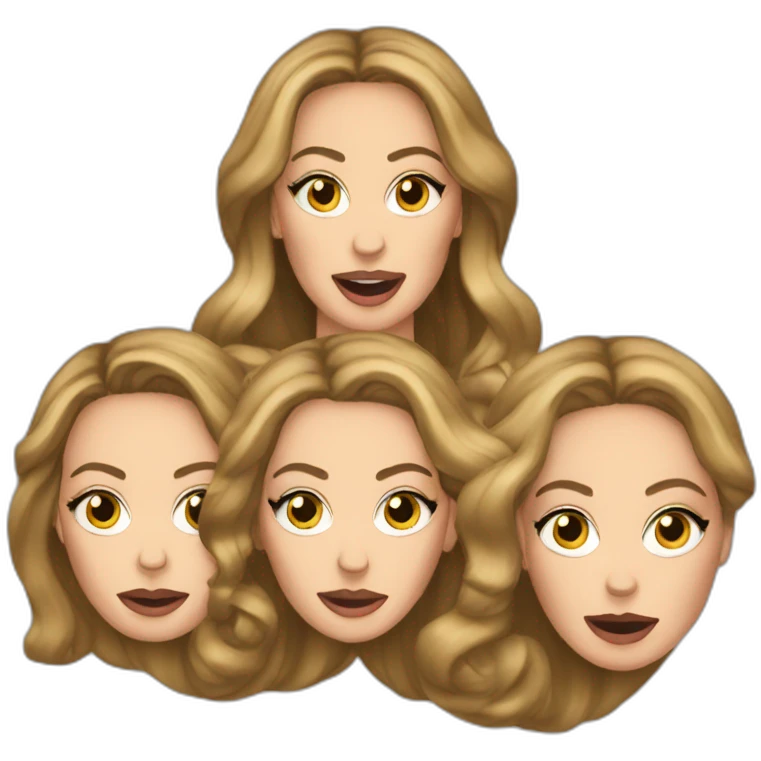 Adele singing with beyonce emoji