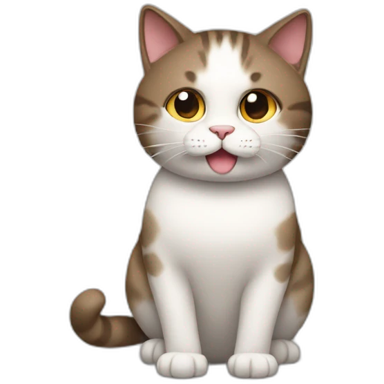 Cat with big belly emoji