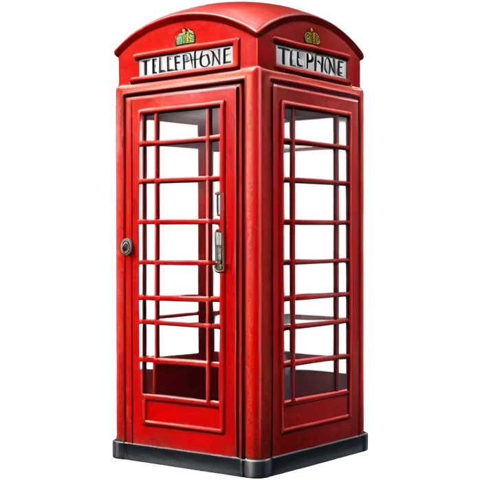 red telephone box emoji