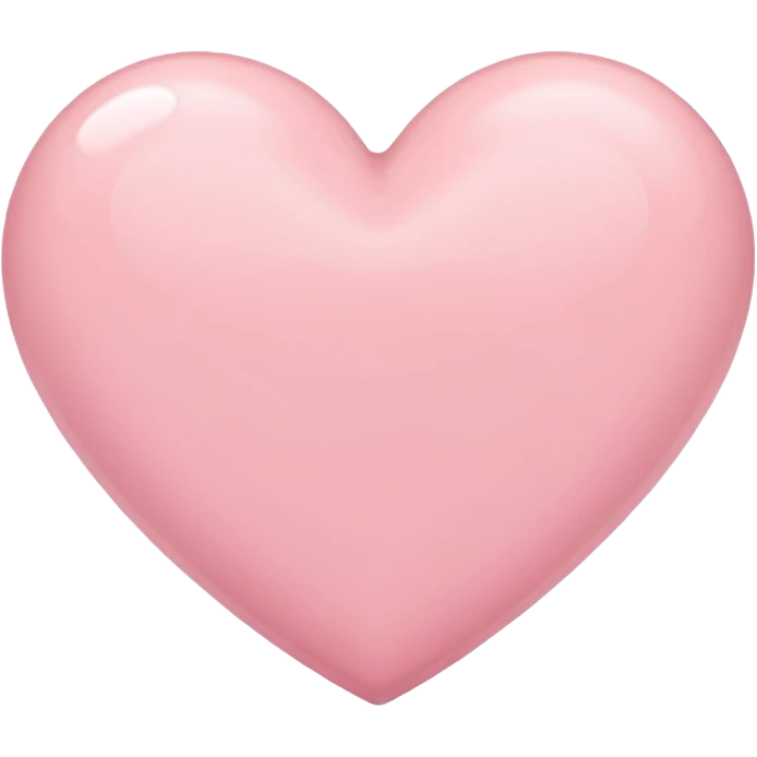 Make an ios heart mixture of pastel pink and white emoji