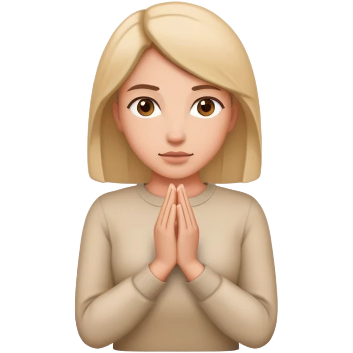 Female figure with both hands positioned downward holding position, no jacuzzi or water visible emoji