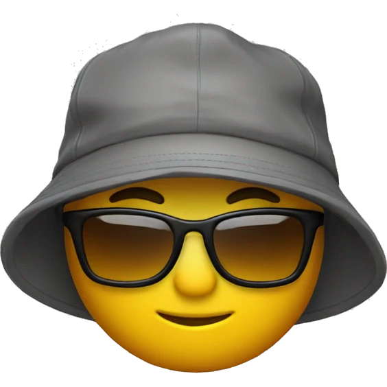Con gorra y gafas  emoji