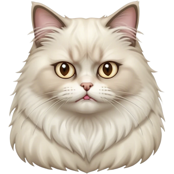 ragdoll cat angry cute face emoji