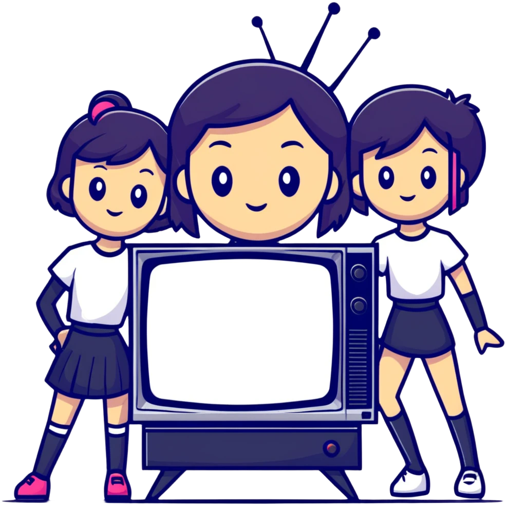 TV Girl band logo with vintage vibes emoji