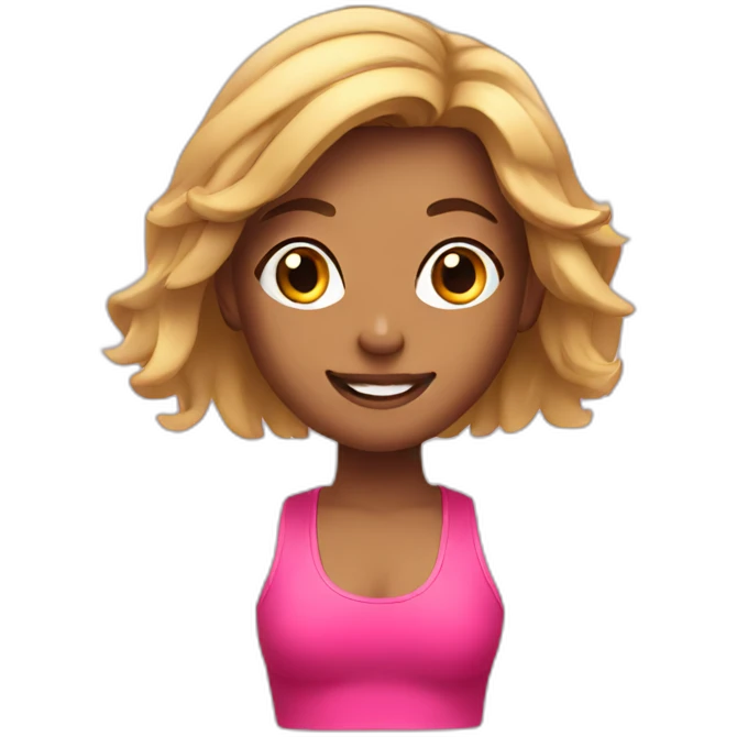 girl and fitness emoji
