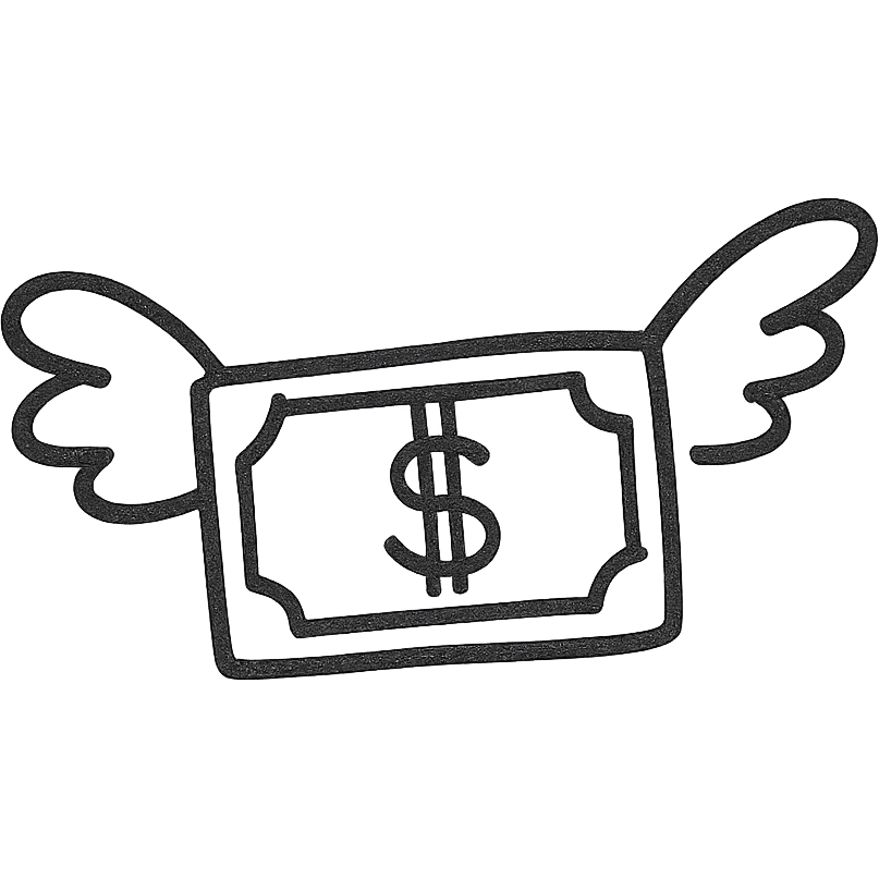 money with wings emoji