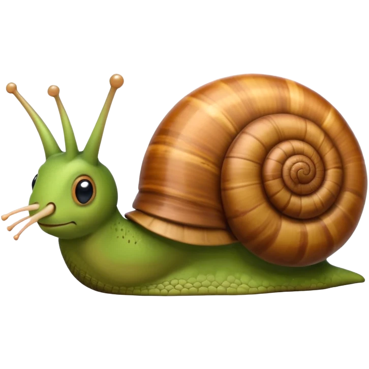 snail is going to sleep cute adorable emoji