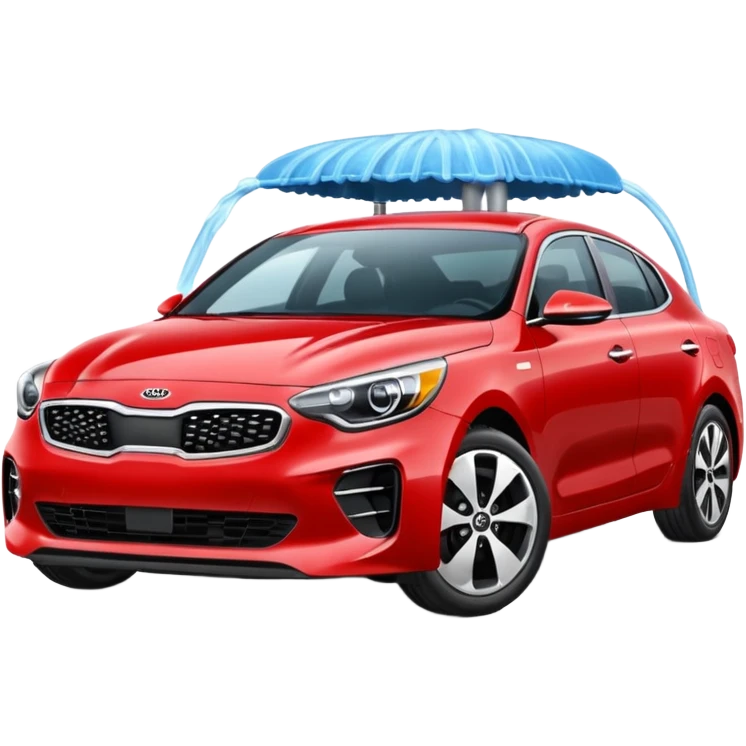 red kia car n wash shop emoji